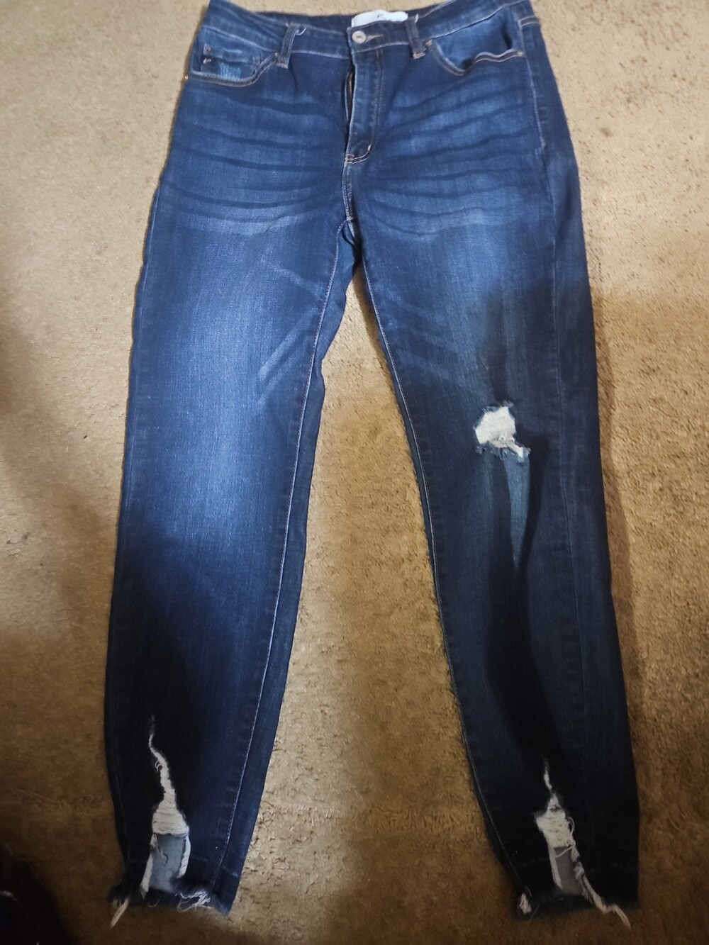 KanCan Juniors Jeans Size 11 Dark Wash Blue